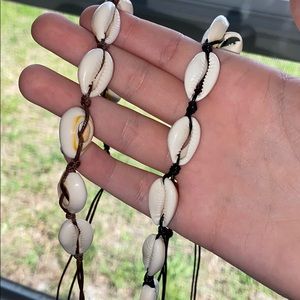 2 Puka Shell Necklaces Black and Brown